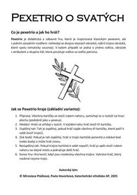 Pexetrio o svatých Pexetrio o svatých