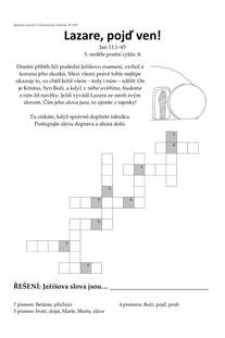 Lazare, pojď ven! Lazare, pojď ven!