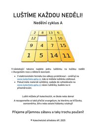 Luštíme každou neděli! Nedělní cyklus A Luštíme každou neděli! Nedělní cyklus A