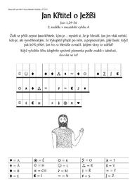 Jan Křtitel o Ježíši Jan Křtitel o Ježíši