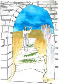 Ježíš vjíždí do Jeruzaléma, verze 2