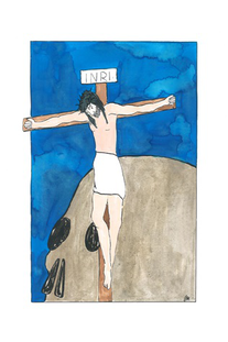 Ježíš umírá na kříži