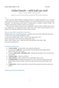 Utišení bouře - Ježíš kráčí po moři