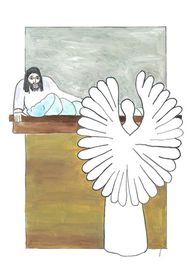 Anděl oznamuje Josefovi Ježíšův původ