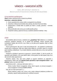 Vánoce - Narození Ježíše