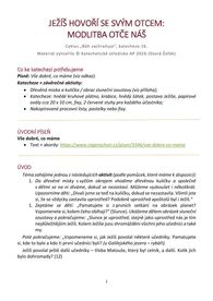 Ježíš hovoří se svým Otcem