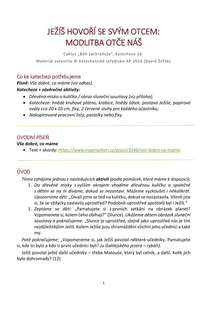 Ježíš hovoří se svým Otcem