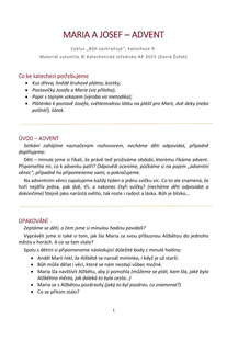 Maria a Josef - advent