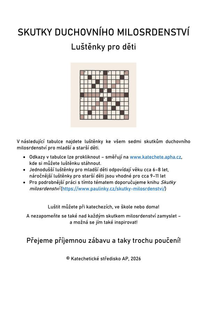 Skutky duchovního milosrdenství - Luštěnky pro děti